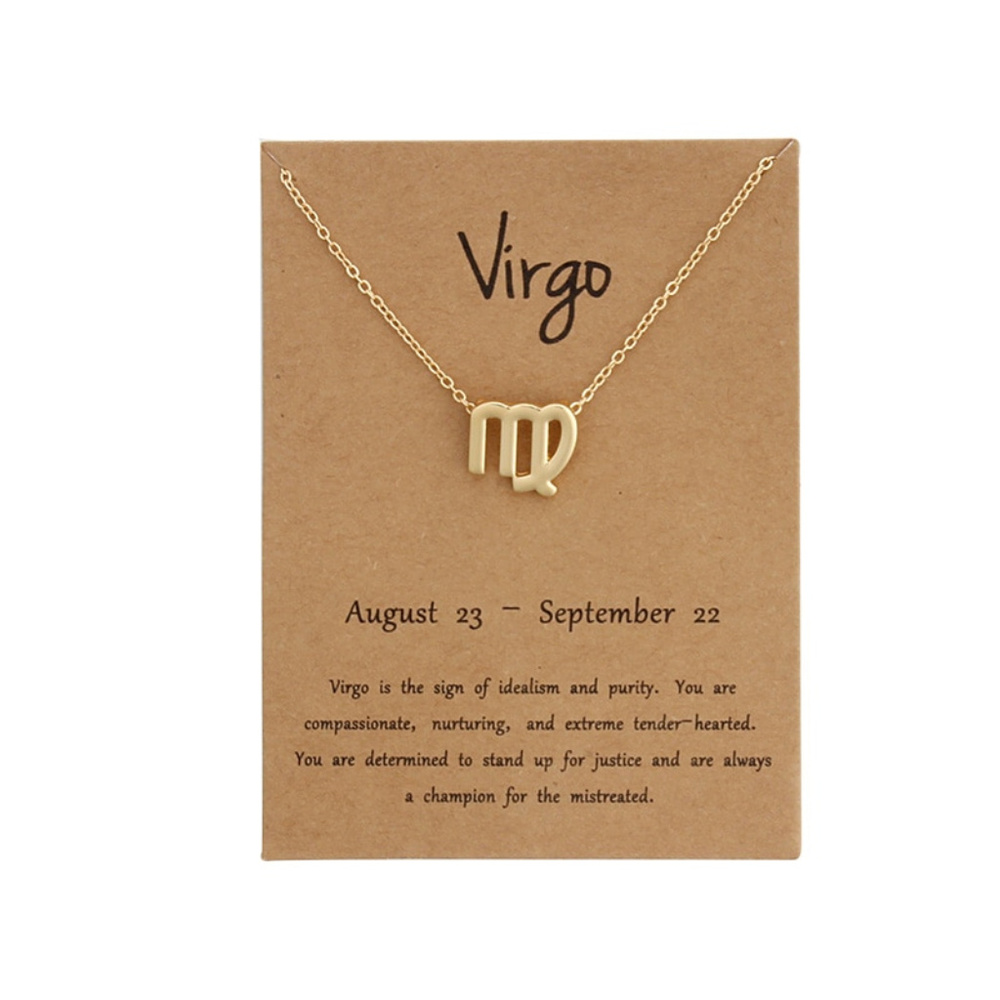 Virgo Zodiac Sign Adjustable Necklaces- 2 COLOR